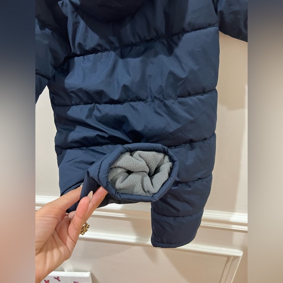 Old navy navy blue winter onesie snow suit jacket - Picture 2 of 5